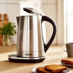 WURDEN - Hervidor Eléctrico 1.7 Litros Acero Inoxidable con Ajuste de Temperatura