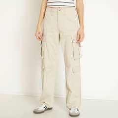 SYBILLA - Jeans Cargo Tiro Alto Mujer