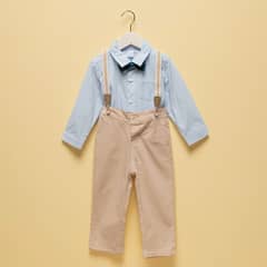 YAMP - Conjunto Camisa Más Pantalón Y Suspensores Bebé Niño