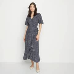 APOLOGY - Vestido Midi Volados Mujer