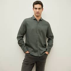 WOLF&HANK - Camisa Manga Larga Regular Fit Tencel Hombre