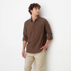 BEARCLIFF - Camisa Manga Larga Regular Fit Algodón Hombre