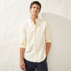 CASCAIS - Camisa Manga Larga Oxford Slim Fit Algodón Hombre