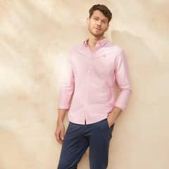 CASCAIS - Camisa Casual Hombre Slim Fit Algodón Manga Larga