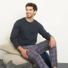 NEWPORT - Pijama Largo Hombre Algodón
