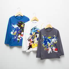 SONIC - Pack De 3 Poleras Niño