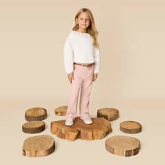 CONIGLIO - Pantalón Casual Niña Tiro Alto