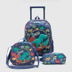 YAMP - Set Mochila con Rueda + Bolsa + Lonchera + Estuche Unisex
