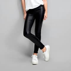 ELEVEN - Calzas Niña Skinny Estampadas Tiro Medio