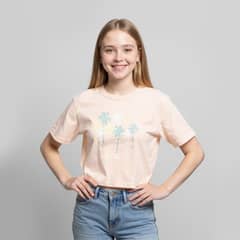 DOO AUSTRALIA - Polera Crop Estampada Algodón Niña