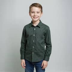 YAMP - Camisa Estampada Manga Larga Algodón Niño