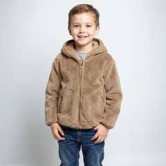 YAMP - Polerón Peludo Con Capucha Niño