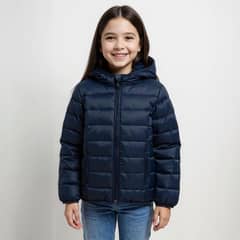 YAMP - Parka Con Capucha Forro Peludo Niña Diseño Flores