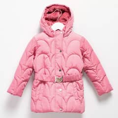 YAMP - Parka Larga Con Cinturón Forro Peludo Niña