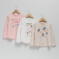 YAMP - Pack 3 Poleras Algodón Niña