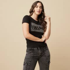 MOSSIMO - Polera Manga Corta Mujer