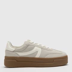 SYBILLA - Zapatilla Urbana Beige Sintético