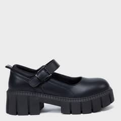 ELEVEN - Zapato Escolar Cuero Negro Niña (34 a 39)