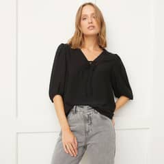 BASEMENT - Blusa Manga Poliéster Mujer