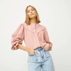 UNIVERSITY CLUB - Blusa Algodón Manga Larga Mujer