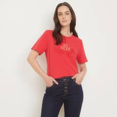 ELLE - Polera Manga Corta Algodón Mujer