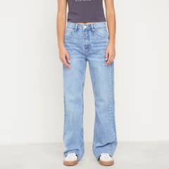 SYBILLA - Jeans Straight Tiro Alto Mujer