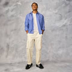 BEARCLIFF - Pantalón Cargo Baggy Algodón Hombre