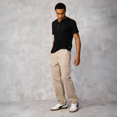 MOSSIMO - Pantalón Cargo Algodón Hombre