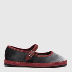 SYBILLA - Ballerina Gris Textil Mujer