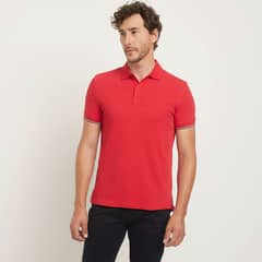TOMMY HILFIGER - Polera Con Cuello Pique Manga Corta Algodón Hombre