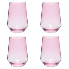 MICA - Set 4 Vasos Corto Vidrio 410 ml JOY