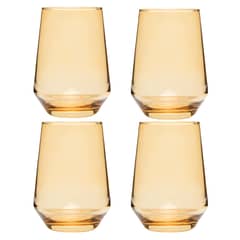 MICA - Set 4 Vasos Corto Vidrio 410 ml JOY