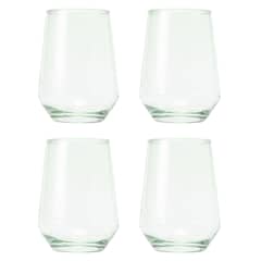 MICA - Set 4 Vasos Corto Vidrio 410 ml JOY