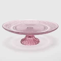 ROBERTA ALLEN - Tortero Vidrio Labrado Rosado 30 cm