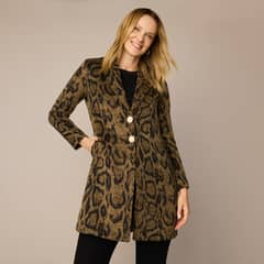 S COCCI - Abrigo S.Cocci Diseño Liso Mujer Manga Larga