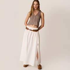 SYBILLA - Crop Top Tejido Sin Mangas Mujer