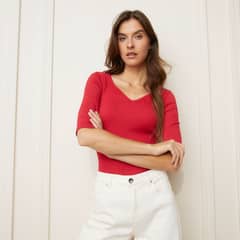 BASEMENT - Polera Manga Corta Mujer