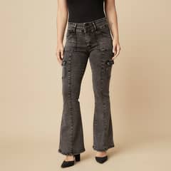 MOSSIMO - Jeans Cargo Tiro Medio Mujer