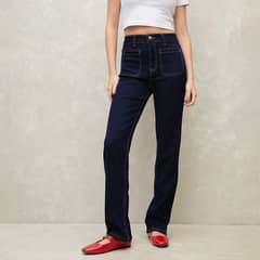 SYBILLA - Jeans Straight Tiro Alto Mujer