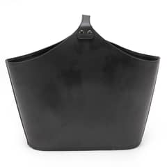DERIA - Revistero Cuero Negro 40x25 Cm