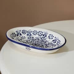 undefined - Bowl Oval 19Cms Text Azul Myth Arts