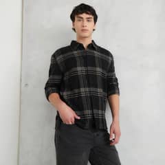 BEARCLIFF - Camisa Casual Manga Larga Algodón Hombre