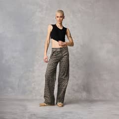 AMERICANINO - Jeans Baggy Tiro Alto Mujer