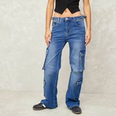 SYBILLA - Jeans Cargo Mujer