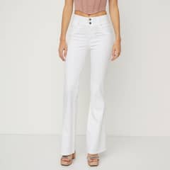 MOSSIMO - Jeans Flare Tiro Medio Mujer
