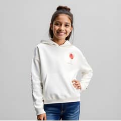 DOO AUSTRALIA - Polerón Estampado con Gorro Niña Algodón