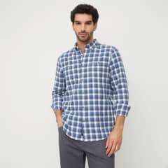UNIVERSITY CLUB - Camisa Casual Manga Larga Algodón