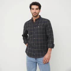 UNIVERSITY CLUB - Camisa Casual Manga Larga Algodón