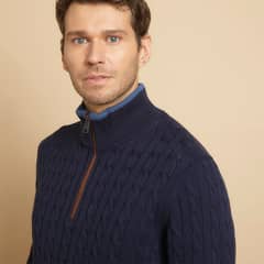 LA MARTINA - Sweater Tejido Trenzado Algodón Hombre