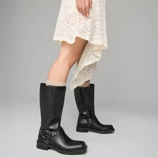 SYBILLA - Bota Biker Mujer Negro